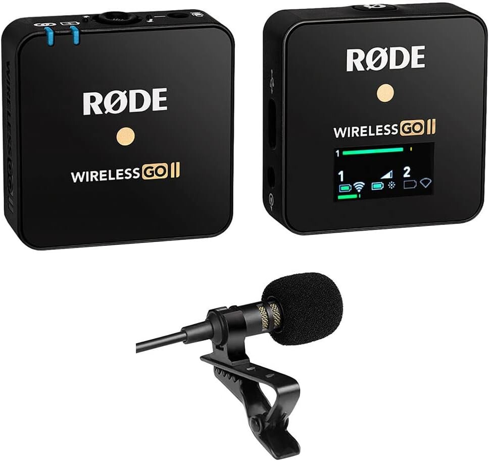 Rode Wireless GO II Single Compact Digital Wireless Microphone System Recorder Bundle with